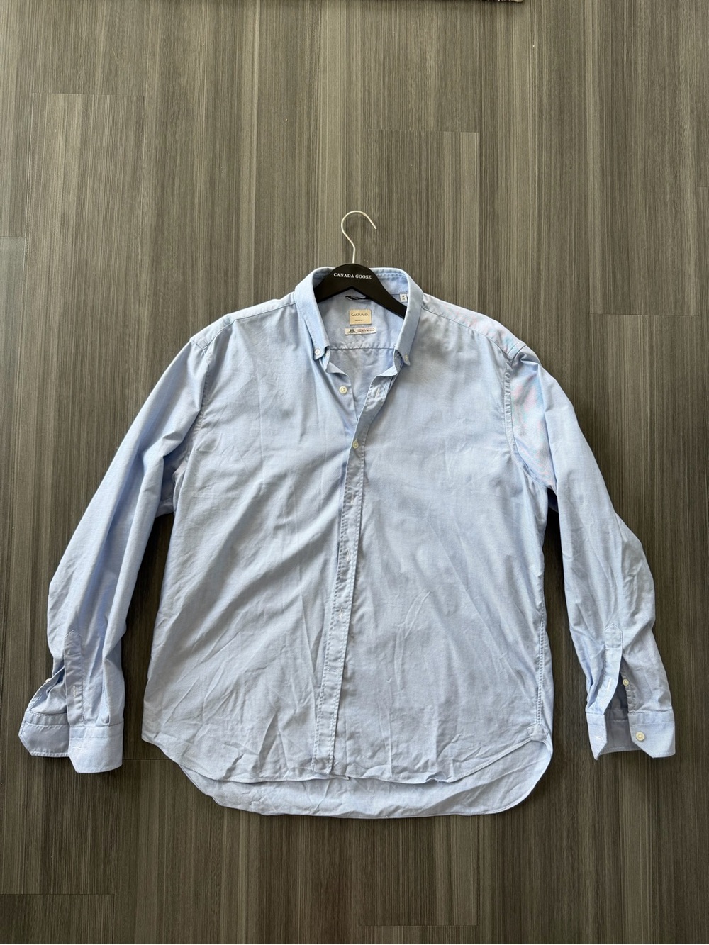 Culturata Light Blue Tailored Fit Casual Button-Down Shirt
